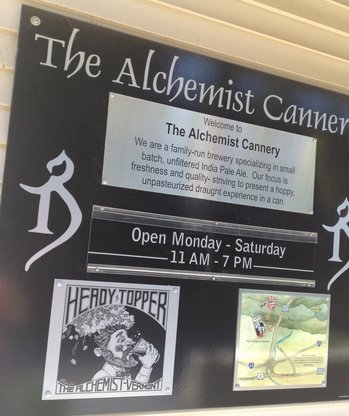 The Alchemist Cannery sign