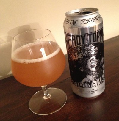 That one time I poured Heady Topper into a glass, what a rebel I am