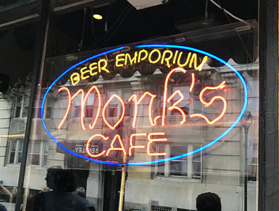 Monks Cafe Neon Sign