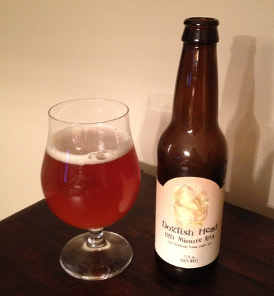 2012 Picture of a freshish bottle of Dogfish Head 120 Minute IPA