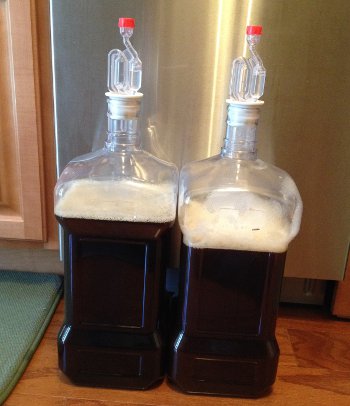 Secondary fermenters with barleywine