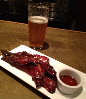 Dinner of Champions: Tired Hands AromaFlavor and Candied Bacon