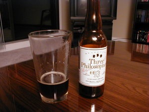 Old Bottle of Ommegang Three Philosophers