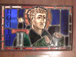 Stained Glass Window of Saint Adrian 