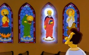 Stained Glass Window from The Simpsons