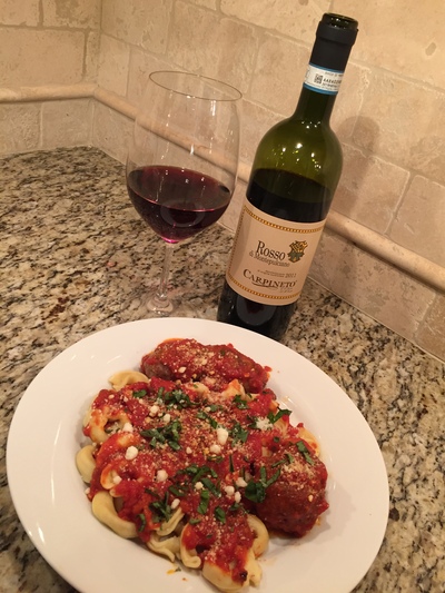 Dinner and Rosso di Montepulciano