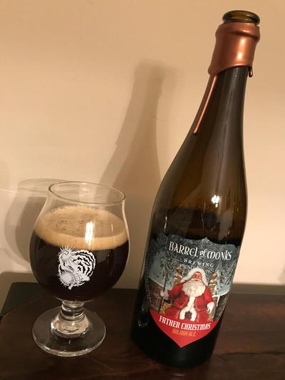 Barrel of Monks Bourbon Barrel Aged Father Christmas