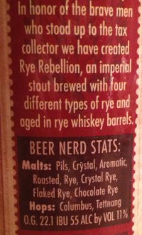 Full Pint Rye Rebellion Beer Nerd Details