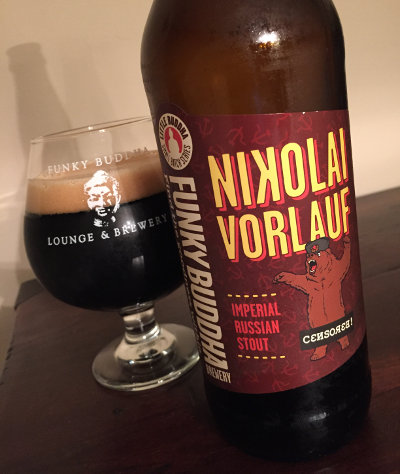 Funky Buddha Nikolai Vorlauf, look at the bear on the label