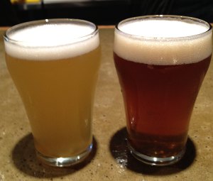 Tired Hands Borage Saison and Hop-A-Tact IPA